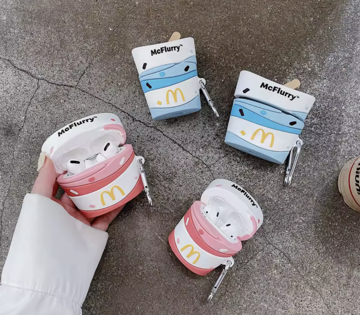 🥤Coque AirPods McDonald’s – Drink & IceCream Edition🍦(pink)