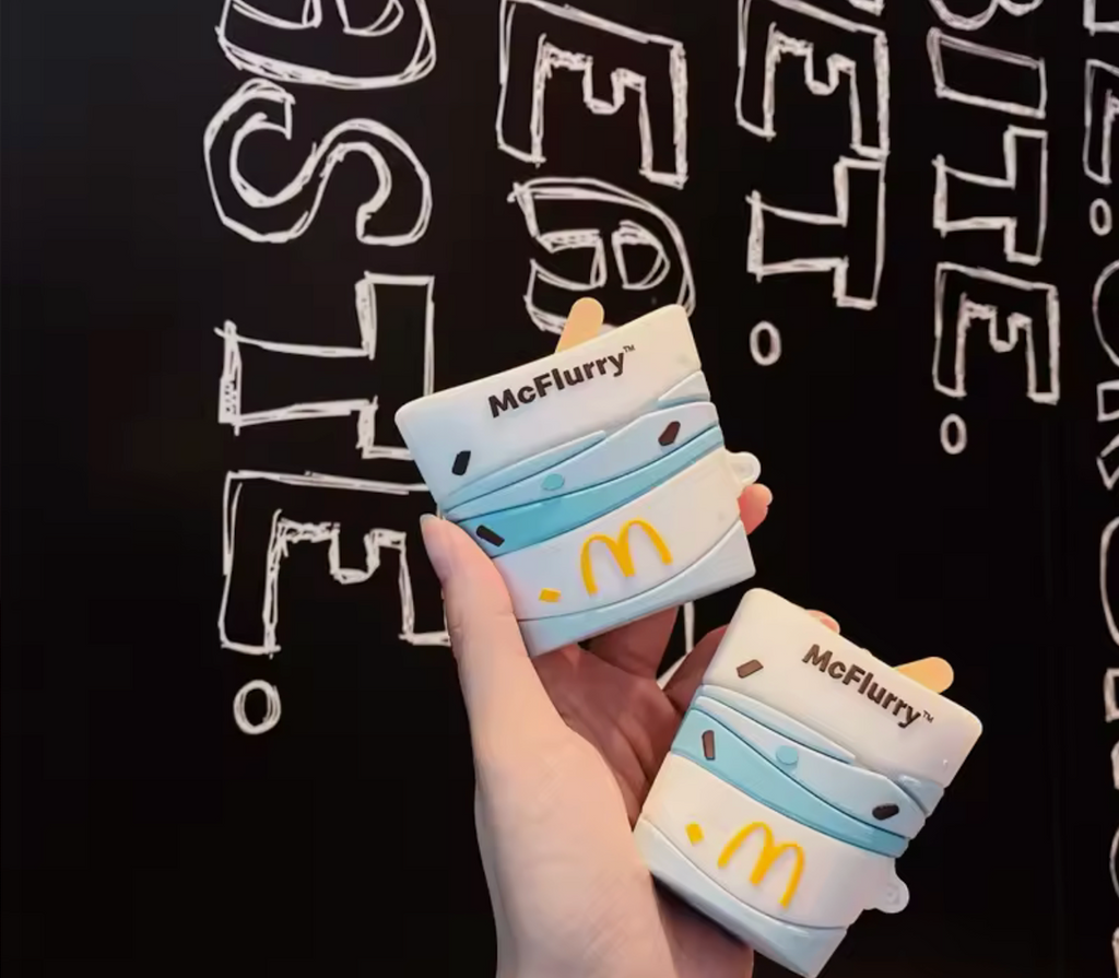 🥤Coque AirPods McDonald’s – Drink & IceCream Edition🍦(blue)